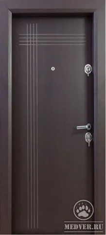 Недорогая металлическая дверь-117