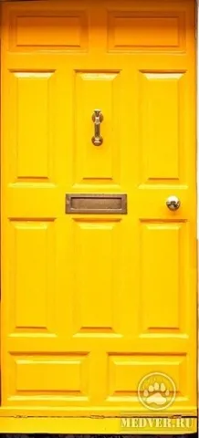 Желтая входная дверь - 1