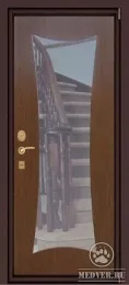 Декоративная входная дверь с зеркалом-1