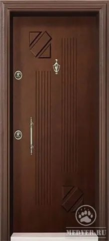 Недорогая металлическая дверь-103